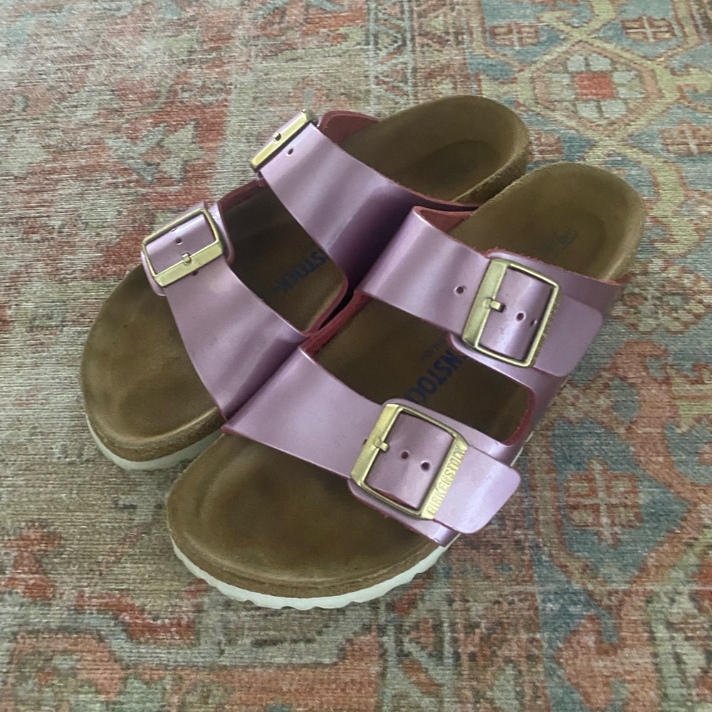 Birkenstock Metallic Arizona Sandals